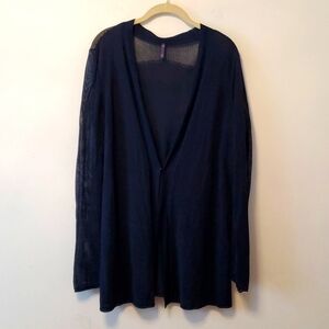 NYDJ Lightweight Navy Blue Cardigan Medium